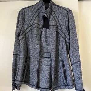 LULULEMON gray and black Define Jacket size 12